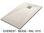Receveur de douche, haut de gamme, Largeur 65 à 210 cm par 65 a 120 cm, résine pleine masse Acrystone, dix couleurs aux choix, Garantie 5 ans, Livraison rapide et offerte